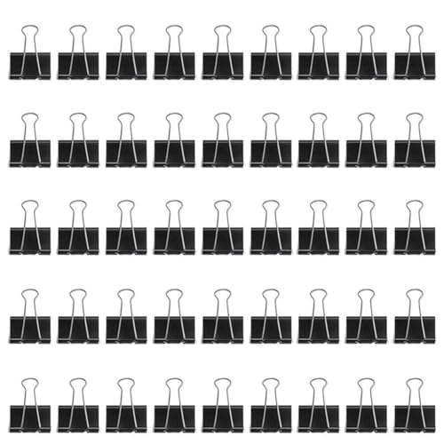 Qikaara Foldback Klammern, 80 Stück, 19mm, Schwarz, Metall, Büroklammern,Vielzweckklammern für Büro und Haushalt Qikaara Foldback Klammern, 80 Stück, 19mm, Schwarz, Metall, Büroklammern,Vielzweckklammern für Büro und Haushalt von Qikaara