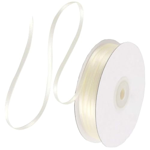 91 m Satinband Beige, 3 mm Doppelseitig Schleifenband Geschenkband Dekoband Seidenband Doppelsatinband Satin Ribbon für Hochzeit Geburtstag Party Dekoration, Geschenkverpackung, Basteln 91 m Satinband Beige, 3 mm Doppelseitig Schleifenband Geschenkband Dekoband Seidenband Doppelsatinband Satin Ribbon für Hochzeit Geburtstag Party Dekoration, Geschenkverpackung, Basteln von Qikaara