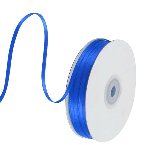91 m Satinband Blau, 3 mm Doppelseitig Schleifenband Geschenkband Dekoband Seidenband Doppelsatinband Satin Ribbon für Hochzeit Geburtstag Party Dekoration, Geschenkverpackung, Basteln 91 m Satinband Blau, 3 mm Doppelseitig Schleifenband Geschenkband Dekoband Seidenband Doppelsatinband Satin Ribbon für Hochzeit Geburtstag Party Dekoration, Geschenkverpackung, Basteln von Qikaara