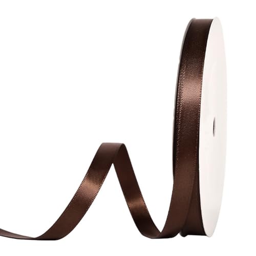 91 m Satinband Braun, 10 mm Doppelseitig Schleifenband Geschenkband Dekoband Seidenband Doppelsatinband Satin Ribbon für Hochzeit Geburtstag Party Dekoration, Geschenkverpackung, Basteln 91 m Satinband Braun, 10 mm Doppelseitig Schleifenband Geschenkband Dekoband Seidenband Doppelsatinband Satin Ribbon für Hochzeit Geburtstag Party Dekoration, Geschenkverpackung, Basteln von Qikaara