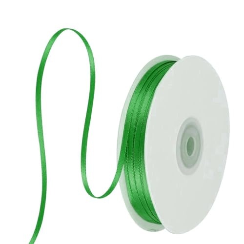 91 m Satinband Grün, 3 mm Doppelseitig Schleifenband Geschenkband Dekoband Seidenband Doppelsatinband Satin Ribbon für Hochzeit Geburtstag Party Dekoration, Geschenkverpackung, Basteln 91 m Satinband Grün, 3 mm Doppelseitig Schleifenband Geschenkband Dekoband Seidenband Doppelsatinband Satin Ribbon für Hochzeit Geburtstag Party Dekoration, Geschenkverpackung, Basteln von Qikaara