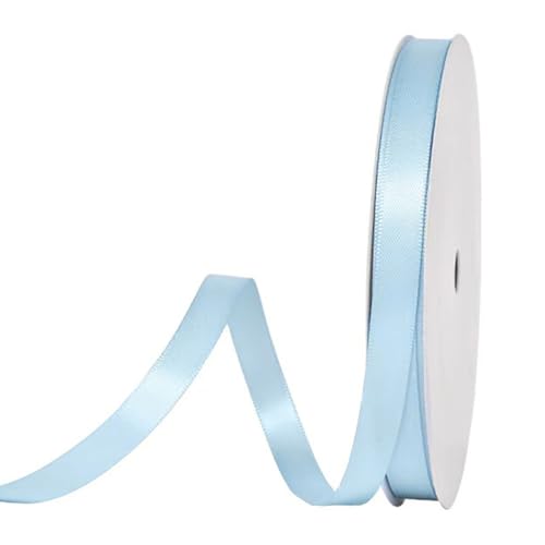91 m Satinband Hellblau, 10 mm Doppelseitig Schleifenband Geschenkband Dekoband Seidenband Doppelsatinband Satin Ribbon für Hochzeit Geburtstag Party Dekoration, Geschenkverpackung, Basteln 91 m Satinband Hellblau, 10 mm Doppelseitig Schleifenband Geschenkband Dekoband Seidenband Doppelsatinband Satin Ribbon für Hochzeit Geburtstag Party Dekoration, Geschenkverpackung, Basteln von Qikaara
