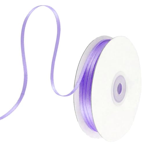 91 m Satinband Lila, 3 mm Doppelseitig Schleifenband Geschenkband Dekoband Seidenband Doppelsatinband Satin Ribbon für Hochzeit Geburtstag Party Dekoration, Geschenkverpackung, Basteln 91 m Satinband Lila, 3 mm Doppelseitig Schleifenband Geschenkband Dekoband Seidenband Doppelsatinband Satin Ribbon für Hochzeit Geburtstag Party Dekoration, Geschenkverpackung, Basteln von Qikaara