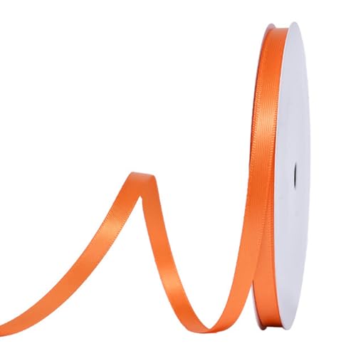 91 m Satinband Orange, 6 mm Doppelseitig Schleifenband Geschenkband Dekoband Seidenband Doppelsatinband Satin Ribbon für Hochzeit Geburtstag Party Dekoration, Geschenkverpackung, Basteln 91 m Satinband Orange, 6 mm Doppelseitig Schleifenband Geschenkband Dekoband Seidenband Doppelsatinband Satin Ribbon für Hochzeit Geburtstag Party Dekoration, Geschenkverpackung, Basteln von Qikaara