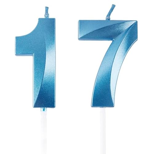 Geburtstagskerzen Zahlen 17/71, Blaue Geburtstag Kerzen, Zahlenförmige Kerze, 3D Tortendeko, kuchen Dekoration für Geburtstag Party, Hochzeiten, Firmenfeiern, Jubiläen, Birthday Candle Number 17/71 Geburtstagskerzen Zahlen 17/71, Blaue Geburtstag Kerzen, Zahlenförmige Kerze, 3D Tortendeko, kuchen Dekoration für Geburtstag Party, Hochzeiten, Firmenfeiern, Jubiläen, Birthday Candle Number 17/71 von Qikaara