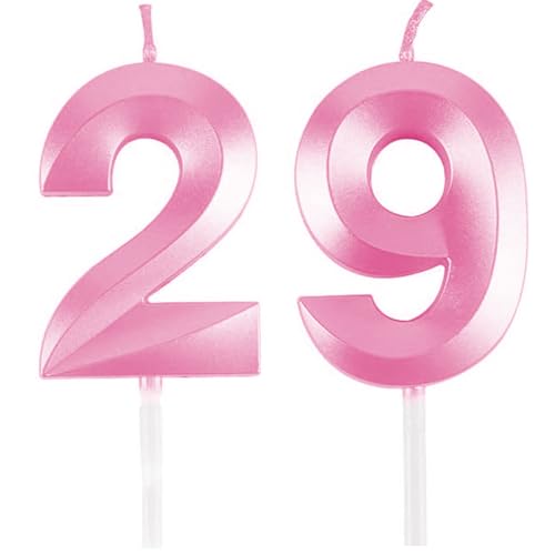 Geburtstagskerzen Zahlen 29/92, Rosa Geburtstag Kerzen, Zahlenförmige Kerze, 3D Tortendeko, kuchen Dekoration für Geburtstag Party, Hochzeiten, Firmenfeiern, Jubiläen, Birthday Candle Number 29/92 Geburtstagskerzen Zahlen 29/92, Rosa Geburtstag Kerzen, Zahlenförmige Kerze, 3D Tortendeko, kuchen Dekoration für Geburtstag Party, Hochzeiten, Firmenfeiern, Jubiläen, Birthday Candle Number 29/92 von Qikaara