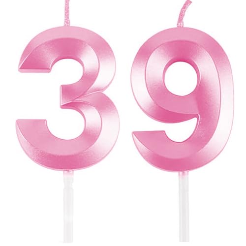 Geburtstagskerzen Zahlen 39/93, Rosa Geburtstag Kerzen, Zahlenförmige Kerze, 3D Tortendeko, kuchen Dekoration für Geburtstag Party, Hochzeiten, Firmenfeiern, Jubiläen, Birthday Candle Number 39/93 Geburtstagskerzen Zahlen 39/93, Rosa Geburtstag Kerzen, Zahlenförmige Kerze, 3D Tortendeko, kuchen Dekoration für Geburtstag Party, Hochzeiten, Firmenfeiern, Jubiläen, Birthday Candle Number 39/93 von Qikaara