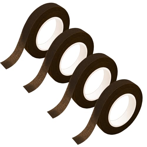 Qikaara 4 Rollen Flora Kreppband, Braun Floristenband, 12mm*27m Selbstklebend Floristenkrepp Blumenband, Klebeband Flora Blumenband für Blumensträuße DIY Kunsthandwerk Florist Floral Wire Tape brown Qikaara 4 Rollen Flora Kreppband, Braun Floristenband, 12mm*27m Selbstklebend Floristenkrepp Blumenband, Klebeband Flora Blumenband für Blumensträuße DIY Kunsthandwerk Florist Floral Wire Tape brown von Qikaara