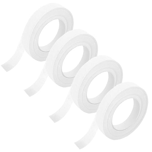 Qikaara 4 Rollen Flora Kreppband, Weiß Floristenband, 12mm*27m Selbstklebend Floristenkrepp Blumenband, Klebeband Flora Blumenband für Blumensträuße DIY Kunsthandwerk Florist Floral Wire Tape white Qikaara 4 Rollen Flora Kreppband, Weiß Floristenband, 12mm*27m Selbstklebend Floristenkrepp Blumenband, Klebeband Flora Blumenband für Blumensträuße DIY Kunsthandwerk Florist Floral Wire Tape white von Qikaara