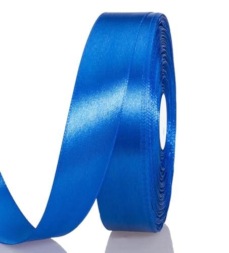 Satinband Blau 15 mm Breit Schleifenband, 91 Meters Geschenkband Stoffband Satin Dekoband Seidenband zum Basteln, Geschenkverpackung, Kunsthandwerk, Geburtstag Hochzeit Taufe Weihnachten Dekoration Satinband Blau 15 mm Breit Schleifenband, 91 Meters Geschenkband Stoffband Satin Dekoband Seidenband zum Basteln, Geschenkverpackung, Kunsthandwerk, Geburtstag Hochzeit Taufe Weihnachten Dekoration von Qikaara
