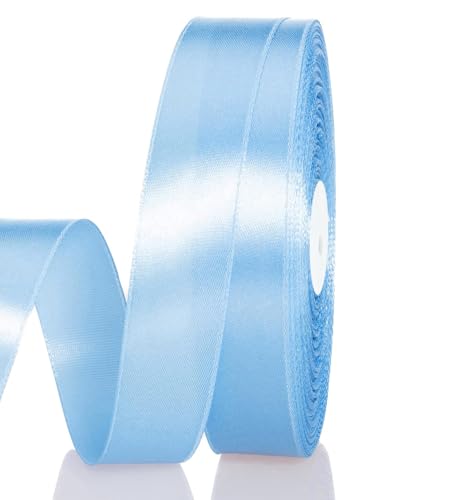 Satinband Hellblau 15 mm Breit Schleifenband, 91 m Geschenkband Stoffband Satin Dekoband Seidenband zum Basteln, Geschenkverpackung, Kunsthandwerk, Geburtstag Hochzeit Taufe Weihnachten Dekoration Satinband Hellblau 15 mm Breit Schleifenband, 91 m Geschenkband Stoffband Satin Dekoband Seidenband zum Basteln, Geschenkverpackung, Kunsthandwerk, Geburtstag Hochzeit Taufe Weihnachten Dekoration von Qikaara