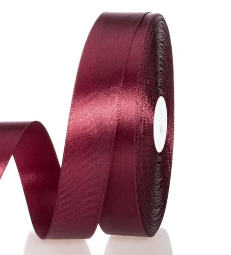 Satinband Weinrot 15 mm Breit Schleifenband, 91 m Geschenkband Stoffband Satin Dekoband Seidenband zum Basteln, Geschenkverpackung, Kunsthandwerk, Geburtstag Hochzeit Taufe Weihnachten Dekoration Satinband Weinrot 15 mm Breit Schleifenband, 91 m Geschenkband Stoffband Satin Dekoband Seidenband zum Basteln, Geschenkverpackung, Kunsthandwerk, Geburtstag Hochzeit Taufe Weihnachten Dekoration von Qikaara