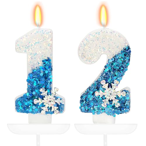 Schneeflocke Geburtstag Kerze 12, Blau Weiss Geburtstagskerzen, Schnee-thema 3D kerzen, Kerze geburtstag mädchen, torten kerze, Birthday Candle für Geburtstag Party, Hochzeiten, Firmenfeiern, Jubiläen Schneeflocke Geburtstag Kerze 12, Blau Weiss Geburtstagskerzen, Schnee-thema 3D kerzen, Kerze geburtstag mädchen, torten kerze, Birthday Candle für Geburtstag Party, Hochzeiten, Firmenfeiern, Jubiläen von Qikaara