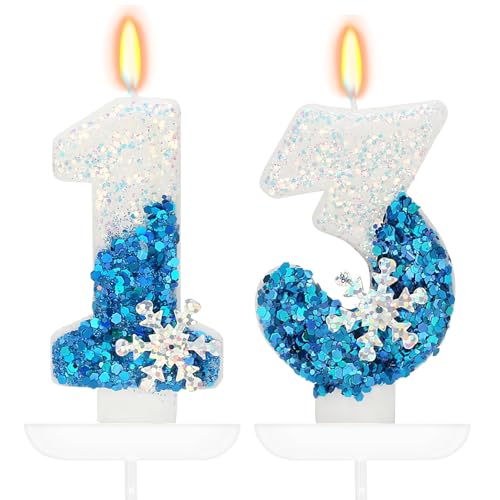 Schneeflocke Geburtstag Kerze 13, Blau Weiss Geburtstagskerzen, Schnee-thema 3D kerzen, Kerze geburtstag mädchen, torten kerze, Birthday Candle für Geburtstag Party, Hochzeiten, Firmenfeiern, Jubiläen Schneeflocke Geburtstag Kerze 13, Blau Weiss Geburtstagskerzen, Schnee-thema 3D kerzen, Kerze geburtstag mädchen, torten kerze, Birthday Candle für Geburtstag Party, Hochzeiten, Firmenfeiern, Jubiläen von Qikaara