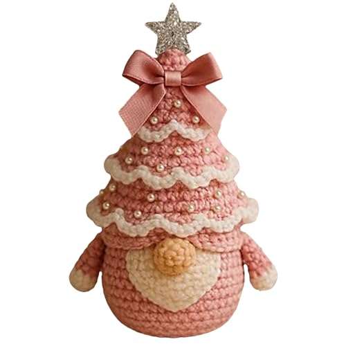 Qikam Niedliches Häkelset | Weihnachtsfeier Häkelbaumwichtel Starterset,Einfaches Garn Zubehör Set Für Weihnachtsbasteln Zu Hause Erwachsene Jugendliche Kinder Frauen Qikam Niedliches Häkelset | Weihnachtsfeier Häkelbaumwichtel Starterset,Einfaches Garn Zubehör Set Für Weihnachtsbasteln Zu Hause Erwachsene Jugendliche Kinder Frauen von Qikam
