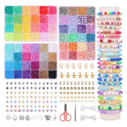 Qikvuer 10000+ Stück Perlen für Armbänder, 72 Farben Geschenk Mädchen Perlen Set, 3 Boxen Armbänder Selber Machen mit Buchstaben, Armband Schmuckherstellung Kit für Ringen Halsketten Geschenk Qikvuer 10000+ Stück Perlen für Armbänder, 72 Farben Geschenk Mädchen Perlen Set, 3 Boxen Armbänder Selber Machen mit Buchstaben, Armband Schmuckherstellung Kit für Ringen Halsketten Geschenk von Qikuver