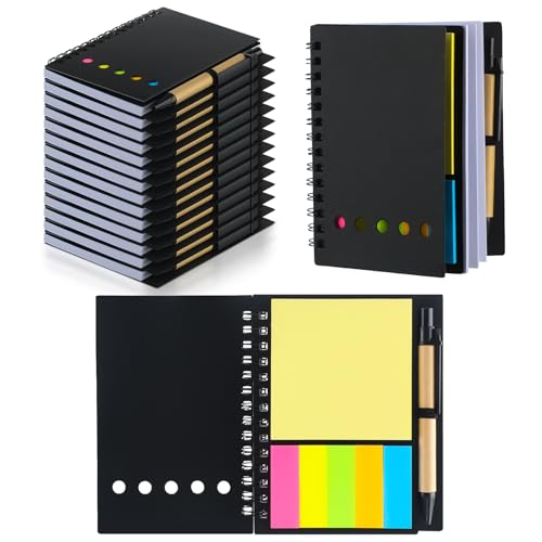 Qilery 10 Stück liniertes Spiralnotizbuch, kleiner Notizblock und Stift, Steno-Blöcke, liniert, Notizblock, schwarzes Taschennotizbuch für Business, Büro, Schulbedarf Qilery 10 Stück liniertes Spiralnotizbuch, kleiner Notizblock und Stift, Steno-Blöcke, liniert, Notizblock, schwarzes Taschennotizbuch für Business, Büro, Schulbedarf von Qilery