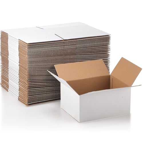 Qilery Versandkartons, klein, 20,3 x 15,2 x 10,2 cm, Geschenkkarton, Literatur-Versandtaschen für Verpackungen, Umzug, kleine Unternehmen, Aufbewahrung, Versand, Weiß, 200 Stück Qilery Versandkartons, klein, 20,3 x 15,2 x 10,2 cm, Geschenkkarton, Literatur-Versandtaschen für Verpackungen, Umzug, kleine Unternehmen, Aufbewahrung, Versand, Weiß, 200 Stück von Qilery