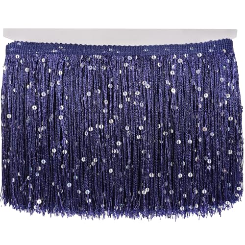 Qililandiy 5 Meter Einfassborte Quaste Borte Band Fransen Borten Applikation 15cm weit für DIY Kleidung Gardine Vorhang Tischläufer Deko Qililandiy 5 Meter Einfassborte Quaste Borte Band Fransen Borten Applikation 15cm weit für DIY Kleidung Gardine Vorhang Tischläufer Deko von Qililandiy