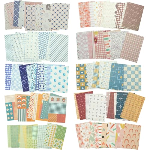 Qililandiy 500 Blatt Retro Bastelpapier Briefpapier Scrapbooking Papier Dekorpapier für Handwerk DIY Origami Deko Einladungskarten Qililandiy 500 Blatt Retro Bastelpapier Briefpapier Scrapbooking Papier Dekorpapier für Handwerk DIY Origami Deko Einladungskarten von Qililandiy