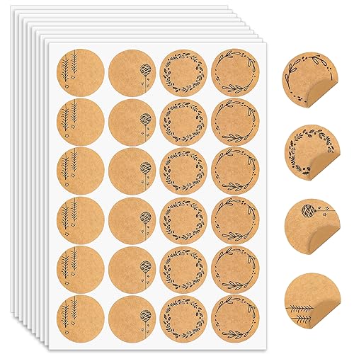 240 Sticker Weihnachtssticker Rund Kraftpapier Aufkleber Personalisiert Selbstklebend Handmade Etiketten Beschriftung Optik Flora für DIY Weihnachtskarten Umschlag Geschenktüten 240 Sticker Weihnachtssticker Rund Kraftpapier Aufkleber Personalisiert Selbstklebend Handmade Etiketten Beschriftung Optik Flora für DIY Weihnachtskarten Umschlag Geschenktüten von QincLing