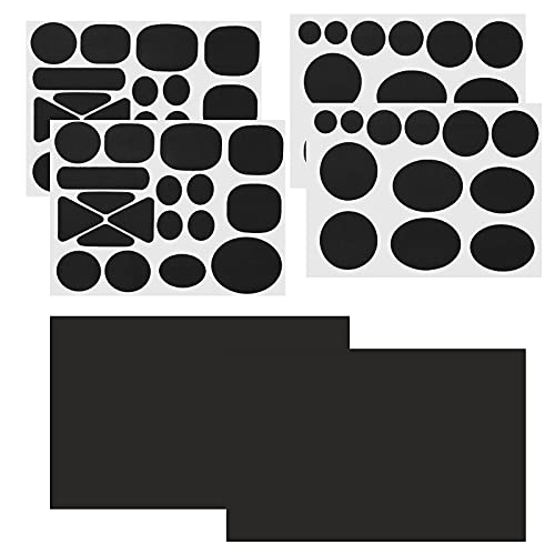 62 Stück Reparatur Flicken Daunenjacke, Reparatur Patches Wasserdicht Kleidung Nylon Repair Patch Clothing Stoff Patch Selbstklebend Aufnäher Zum Aufbügeln Daunenpatch Schwarz Für Jacken Daunenjacke von QincLing