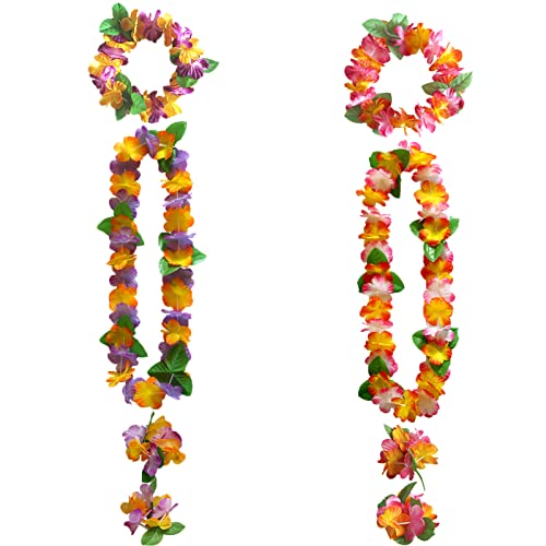 8 Stück Bunt Hawaiianische Blumenkette Girlanden Armbänder Hawaii Ketten Set Hawaii Blumen Halskette Blumenkette Deko Mit 4 Armbänder 2 Stirnbänder 2 Halsketten für Sommer Beach Party Dekorationen 8 Stück Bunt Hawaiianische Blumenkette Girlanden Armbänder Hawaii Ketten Set Hawaii Blumen Halskette Blumenkette Deko Mit 4 Armbänder 2 Stirnbänder 2 Halsketten für Sommer Beach Party Dekorationen von QincLing
