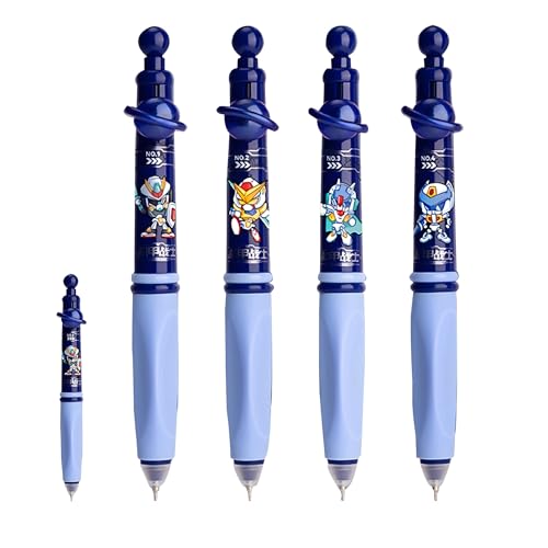 Eine Schachtel mit 4 Stücken thermochromischer Kugelschreiber, cartoon-animierte mittlere Schreibstift mit 0,5 mm schwarzem Stiftkern, ideal als Geschenk für Schüler, damit Jungen ihre Schulaufgaben l Eine Schachtel mit 4 Stücken thermochromischer Kugelschreiber, cartoon-animierte mittlere Schreibstift mit 0,5 mm schwarzem Stiftkern, ideal als Geschenk für Schüler, damit Jungen ihre Schulaufgaben l von Qingjaen