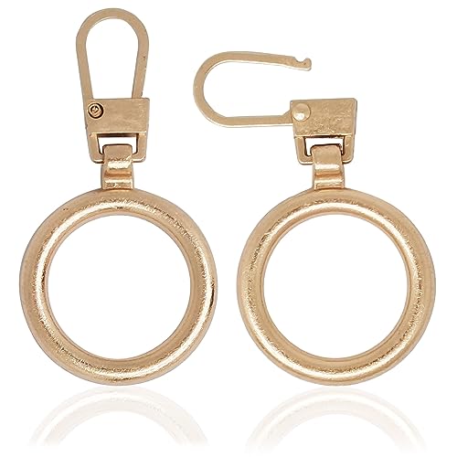 10 x goldene Reißverschlüsse mit Ringzügen | Metall-Reißverschluss-Griff | abnehmbare Reißverschluss-Lasche Ersatz für Mäntel, Jacken, Gepäck, Rucksäcke, Geldbörsen, Stiefel, Hosen, Zelte 10 x goldene Reißverschlüsse mit Ringzügen | Metall-Reißverschluss-Griff | abnehmbare Reißverschluss-Lasche Ersatz für Mäntel, Jacken, Gepäck, Rucksäcke, Geldbörsen, Stiefel, Hosen, Zelte von Qingsheng