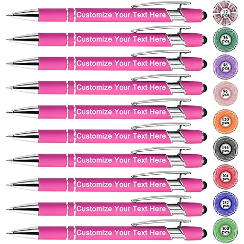 Qingxily Personalisiert Kugelschreiber mit Gravur Hochwertig Personalisierter Metall Stylus Stift Soft-Touch-Kugelschreiber mit Namen Für Mädchen Männer Vielschreiber Schule Büro-12 Stück Qingxily Personalisiert Kugelschreiber mit Gravur Hochwertig Personalisierter Metall Stylus Stift Soft-Touch-Kugelschreiber mit Namen Für Mädchen Männer Vielschreiber Schule Büro-12 Stück von Qingxily