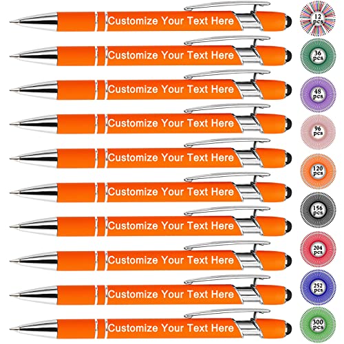 Qingxily Personalisiert Kugelschreiber mit Gravur Hochwertig Personalisierter Metall Stylus Stift Soft-Touch-Kugelschreiber mit Namen Für Mädchen Männer Vielschreiber Schule Büro-12 Stück Qingxily Personalisiert Kugelschreiber mit Gravur Hochwertig Personalisierter Metall Stylus Stift Soft-Touch-Kugelschreiber mit Namen Für Mädchen Männer Vielschreiber Schule Büro-12 Stück von Qingxily