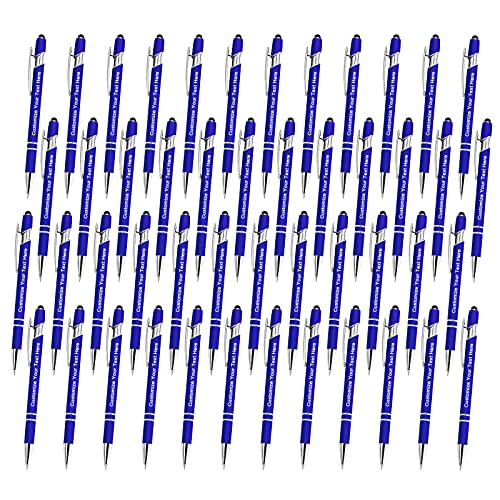Qingxily Personalisiert Kugelschreiber mit Gravur Hochwertig Personalisierter Metall Stylus Stift Soft-Touch-Kugelschreiber mit Namen Für Mädchen Männer Vielschreiber Schule Büro-48 Stück Qingxily Personalisiert Kugelschreiber mit Gravur Hochwertig Personalisierter Metall Stylus Stift Soft-Touch-Kugelschreiber mit Namen Für Mädchen Männer Vielschreiber Schule Büro-48 Stück von Qingxily