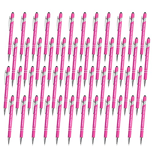 Qingxily Personalisiert Kugelschreiber mit Gravur Hochwertig Personalisierter Metall Stylus Stift Soft-Touch-Kugelschreiber mit Namen Für Mädchen Männer Vielschreiber Schule Büro-48 Stück Qingxily Personalisiert Kugelschreiber mit Gravur Hochwertig Personalisierter Metall Stylus Stift Soft-Touch-Kugelschreiber mit Namen Für Mädchen Männer Vielschreiber Schule Büro-48 Stück von Qingxily