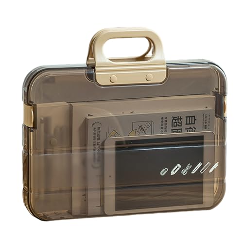 Qinlenyan A4 Aktenordner mit Schloss und Griff, wasserdichte Dokumenten-Organizer-Tasche für Büro/Schule, tragbare Aufbewahrungsbox mit sicherem Verschluss für Prüfungspapiere, Akten, Dokumente Qinlenyan A4 Aktenordner mit Schloss und Griff, wasserdichte Dokumenten-Organizer-Tasche für Büro/Schule, tragbare Aufbewahrungsbox mit sicherem Verschluss für Prüfungspapiere, Akten, Dokumente von Qinlenyan