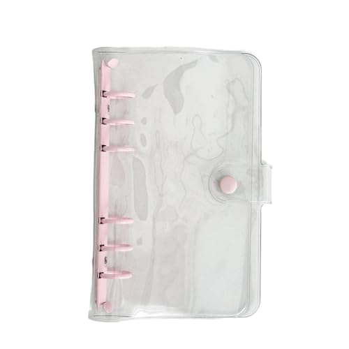 Qinlenyan A7/A6 Ringbuch, Glitzer, PVC, Binderhülle, wasserdicht, weicher Einband, Buch, transparente Hülle, Bürobedarf, Rosa Qinlenyan A7/A6 Ringbuch, Glitzer, PVC, Binderhülle, wasserdicht, weicher Einband, Buch, transparente Hülle, Bürobedarf, Rosa von Qinlenyan