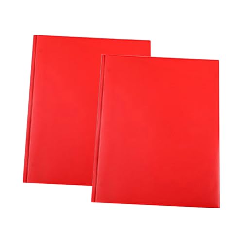 Qinlenyan Büro-Organisationsmappen, A4-Papier, 2/12 Stück, Aktenordner mit zwei Taschen, helle Farben, für Zuhause, starke Klemme, Kunststoff, Rot Qinlenyan Büro-Organisationsmappen, A4-Papier, 2/12 Stück, Aktenordner mit zwei Taschen, helle Farben, für Zuhause, starke Klemme, Kunststoff, Rot von Qinlenyan