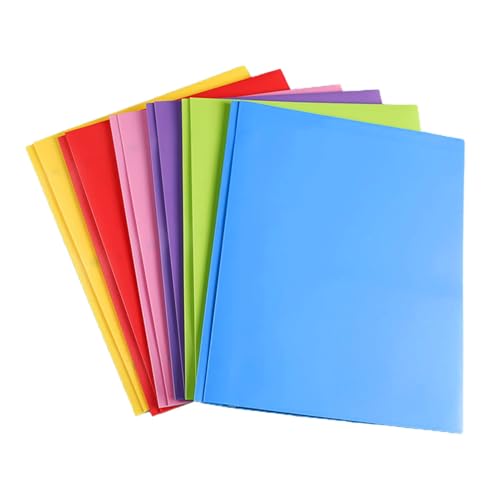 Qinlenyan Dokumentenmappe mit 2 Fächern, Kunststoff, langlebig, 3 Zinken, für medizinische Standardakten, Anwaltskunden, Briefgröße, A4-Papier-Organizer, Dokumentenmappe, gemischte Farben, 6 Stück Qinlenyan Dokumentenmappe mit 2 Fächern, Kunststoff, langlebig, 3 Zinken, für medizinische Standardakten, Anwaltskunden, Briefgröße, A4-Papier-Organizer, Dokumentenmappe, gemischte Farben, 6 Stück von Qinlenyan