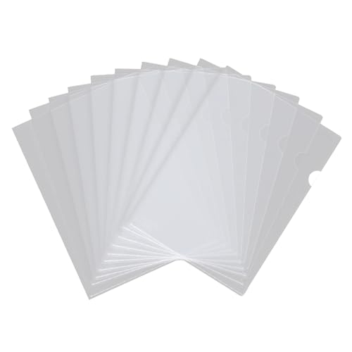Qinlenyan Klarsichthüllen im A4-Format, L-förmige Dokumentenhüllen, transparente PP-Kunststofffolien für Büro, Schule und Zuhause, säurefreie L-Papierhalter, 30 Stück Qinlenyan Klarsichthüllen im A4-Format, L-förmige Dokumentenhüllen, transparente PP-Kunststofffolien für Büro, Schule und Zuhause, säurefreie L-Papierhalter, 30 Stück von Qinlenyan