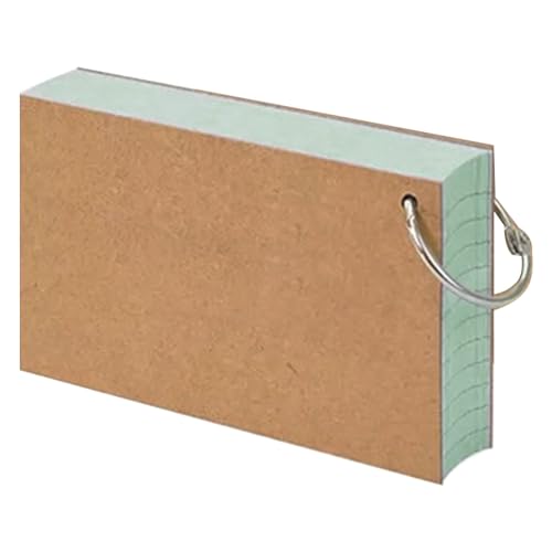 Qinlenyan Schreibzubehör, doppelseitige Notizkarten, farbige Karteikarten, blinkend mit Metallring, glattes, verdicktes Papier, kein Auslaufen der Tinte, liniert, hellgrün Qinlenyan Schreibzubehör, doppelseitige Notizkarten, farbige Karteikarten, blinkend mit Metallring, glattes, verdicktes Papier, kein Auslaufen der Tinte, liniert, hellgrün von Qinlenyan
