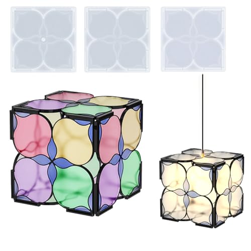 3 quadratische Retro-Kronleuchter-Lampenschirme aus Kunstharz, für Hängelampe, Lampenschirm, Silikonharz, Gießformen, Lampe für Zuhause, Stehlampe, Tisch-Kronleuchter, Dekoration, 3D-DIY-Dekoration 3 quadratische Retro-Kronleuchter-Lampenschirme aus Kunstharz, für Hängelampe, Lampenschirm, Silikonharz, Gießformen, Lampe für Zuhause, Stehlampe, Tisch-Kronleuchter, Dekoration, 3D-DIY-Dekoration von Qinlunuho