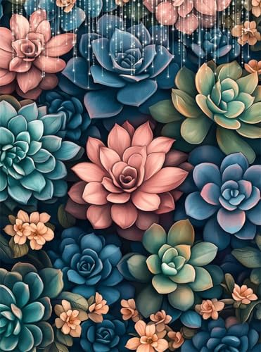 5D Diamond Painting Blume Diamant Painting Bilder Saftig DIY Runden Full Drill Diamant Stickerei Malerei Kits, Mosaikherstellung Basteln Mädchen Geschenk Set für Kinder Haus Wanddeko 50x70 cm Q4-126 5D Diamond Painting Blume Diamant Painting Bilder Saftig DIY Runden Full Drill Diamant Stickerei Malerei Kits, Mosaikherstellung Basteln Mädchen Geschenk Set für Kinder Haus Wanddeko 50x70 cm Q4-126 von Qinqhuag