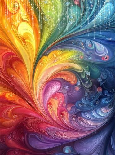 5D Diamond Painting Bunt Diamant Painting Bilder Abstrakt DIY Runden Full Drill Diamant Stickerei Malerei Kits, Mosaikherstellung Basteln Mädchen Geschenk Set für Kinder Haus Wanddeko 50x70 cm Q4-150 5D Diamond Painting Bunt Diamant Painting Bilder Abstrakt DIY Runden Full Drill Diamant Stickerei Malerei Kits, Mosaikherstellung Basteln Mädchen Geschenk Set für Kinder Haus Wanddeko 50x70 cm Q4-150 von Qinqhuag