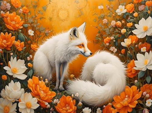 5D Diamond Painting Fcow Diamant Painting Bilder Blume DIY Runden Full Drill Diamant Stickerei Malerei Kits, Mosaikherstellung Basteln Mädchen Geschenk Set für Kinder Haus Wanddeko 50x70 cm Q4-1042 von Qinqhuag