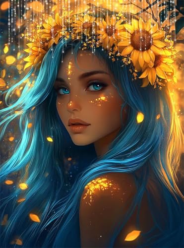 5D Diamond Painting Traum Diamant Painting Bilder Mädchen DIY Runden Full Drill Diamant Stickerei Malerei Kits, Mosaikherstellung Basteln Mädchen Geschenk Set für Kinder Haus Wanddeko 50x70 cm Q4-182 5D Diamond Painting Traum Diamant Painting Bilder Mädchen DIY Runden Full Drill Diamant Stickerei Malerei Kits, Mosaikherstellung Basteln Mädchen Geschenk Set für Kinder Haus Wanddeko 50x70 cm Q4-182 von Qinqhuag