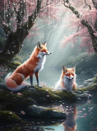 5D Diamond Painting Wald Diamant Painting Bilder Fcow DIY Runden Full Drill Diamant Malerei Cross Stickerei Malerei Kits, Mosaik Basteln Mädchen Geschenk Set für Kinder Haus Wanddeko 50x70 cm Q4-58 5D Diamond Painting Wald Diamant Painting Bilder Fcow DIY Runden Full Drill Diamant Malerei Cross Stickerei Malerei Kits, Mosaik Basteln Mädchen Geschenk Set für Kinder Haus Wanddeko 50x70 cm Q4-58 von Qinqhuag
