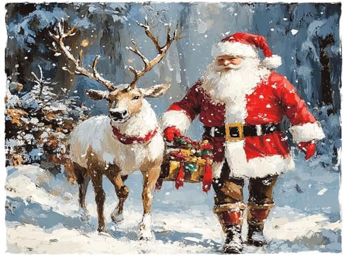 5D Diamond Painting Weihnachten Diamant Painting Bilder Ältere DIY Eckige Full Drill Diamant Stickerei Malerei Kits, Mosaik Basteln Mädchen Geschenk Set für Kinder Haus Wanddeko 20x30 cm Q4-1148 5D Diamond Painting Weihnachten Diamant Painting Bilder Ältere DIY Eckige Full Drill Diamant Stickerei Malerei Kits, Mosaik Basteln Mädchen Geschenk Set für Kinder Haus Wanddeko 20x30 cm Q4-1148 von Qinqhuag