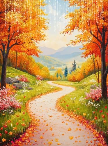 Diamond Painting Erwachsene, Diamant Painting Bilder Baum 5D Diamond-Painting Herbst DlY Vollbohrer Diamant Kunst Malerei Stickerei Bastelset Erwachsene Set, für Wohnzimmer Home Wanddeko 50x70 cm Q4-5 Diamond Painting Erwachsene, Diamant Painting Bilder Baum 5D Diamond-Painting Herbst DlY Vollbohrer Diamant Kunst Malerei Stickerei Bastelset Erwachsene Set, für Wohnzimmer Home Wanddeko 50x70 cm Q4-5 von Qinqhuag