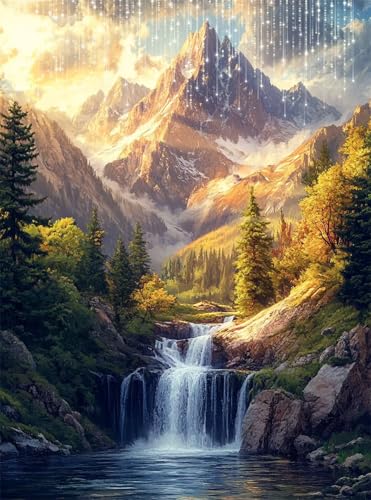 Diamond Painting Erwachsene, Diamant Painting Bilder Berg 5D Diamond-Painting Fallen DlY Vollbohrer Diamant Kunst Malerei Stickerei Bastelset Erwachsene, für Wohnzimmer Home Wanddeko 50x70 cm Q4-91 Diamond Painting Erwachsene, Diamant Painting Bilder Berg 5D Diamond-Painting Fallen DlY Vollbohrer Diamant Kunst Malerei Stickerei Bastelset Erwachsene, für Wohnzimmer Home Wanddeko 50x70 cm Q4-91 von Qinqhuag