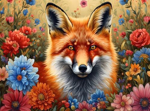 Diamond Painting Erwachsene, Diamant Painting Bilder Blume 5D Diamond-Painting Fcow DlY Vollbohrer Diamant Kunst Malerei Stickerei Bastelset Erwachsene, für Wohnzimmer Home Wanddeko 50x70 cm Q4-1053 von Qinqhuag
