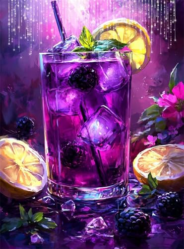 Diamond Painting Erwachsene, Diamant Painting Bilder Cocktail 5D Diamond-Painting Tasse DlY Vollbohrer Diamant Kunst Malerei Stickerei Bastelset Erwachsene Set, für Wohnzimmer Wanddeko 50x70 cm Q4-15 Diamond Painting Erwachsene, Diamant Painting Bilder Cocktail 5D Diamond-Painting Tasse DlY Vollbohrer Diamant Kunst Malerei Stickerei Bastelset Erwachsene Set, für Wohnzimmer Wanddeko 50x70 cm Q4-15 von Qinqhuag